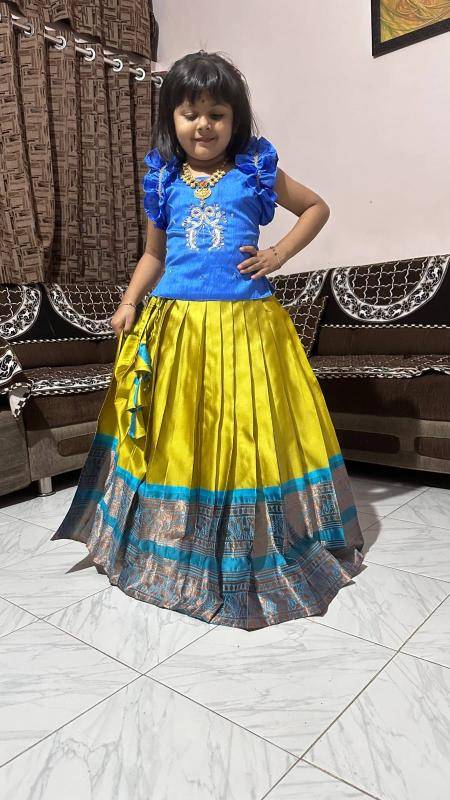 NEW LAUNCING KIDS LEHENGA CHOLI silk Surat wholesale bulk kids clothing.